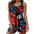 thumbnail image 2 of UPPADA Two Piece Tankini Swimsuits for Women High Waisted 2 Piece Bathing Suits Floral Print Tankini Set Tummy Control Modest Swimwear for Holiday Plus Size Tankini Tops Multicolor,M, 2 of 6