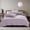 Purple, variant on JZCHUNTOY Washed Cotton Bedding 4 Pieces Set, Solid Color Soft Breathable All Season Comforter Cover Set, for Bedroom Guest Room 1.8m Bed