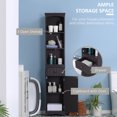 thumbnail image 4 of HOMCOM Armoire de Rangement pour Salle de Bain, Grande Tour à Linge avec Étagères et Tiroir, 4 of 10