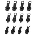 thumbnail image 2 of Zipper Head, Extensive Use Clothes Accessory 12Pcs Removable Easy To Use  for Jeans for Jackets for Home for DIY Sewing for Art Crafts for Trousers Black,Coffee,Silver, 2 of 7