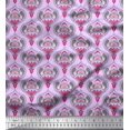 thumbnail image 1 of Soimoi Georgette Viscose Fabric Moroccan Damask Print Sewing Fabric Yard 42 Inch Wide, 1 of 3