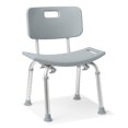 thumbnail image 2 of Chaise de douche en aluminium Medline avec dossier, 2 of 2