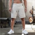 thumbnail image 2 of xiaxaixu Men's Contrast Color Short Pants, Boy High Waist Lace-up Trousers, 2 of 8