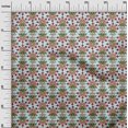 thumbnail image 2 of oneOone Cotton Silk Fabric Leaves & Floral Block Print Fabric BTY 42 Inch Wide, 2 of 4