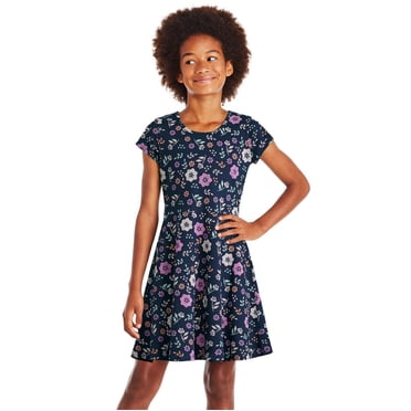 George Girls' Short-Sleeve Skater Dress