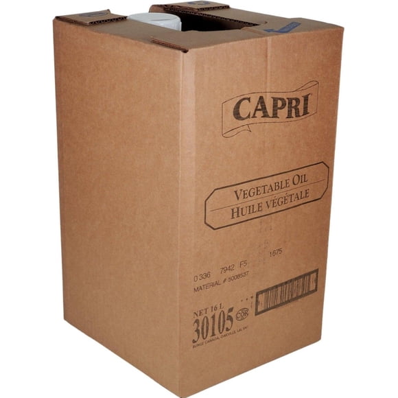 Capri Vegetable Oil Box, 16 Liter