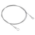 thumbnail image 1 of Unique Bargains 1.5mmx100cm Stainless Steel Lanyard Cable Eyelets Ended Wire Rope 6 Pack, 1 of 5