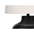 thumbnail image 3 of Monarch Specialties Lighting, 26"h, Table Lamp, Black Metal, Ivory / Cream Shade, Transitional, 3 of 6
