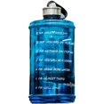 thumbnail image 1 of Sports Water Bottle | Large 2 Liter Bottle (Black: With Time Markings), 1 of 6