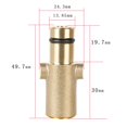 thumbnail image 5 of koolsoo Brass 1/4" Pressure Washer Quick Connector for Gerni Car Washer Cleaning Machine, 5 of 5
