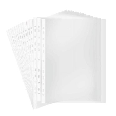100 Pages Pochette Perforée A4, Protège-Feuille Transparent à 11 Trous, Pochette pour Classeur, Papier de Classement, Feuilles de Lettres, Pochettes de Classeur 8 en Soie