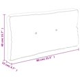 thumbnail image 4 of vidaXL Pallet Cushion Cream 80x40x12 cm Fabric, 4 of 5