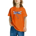 thumbnail image 2 of Économies d'Été! SROBPTY T-Shirts à Manches Courtes pour Tout-Petits, T-Shirt Imprimé pour Garçons Tout-Petits Mode Col Rond Imprimé Manches Courtes Orange, 3 Ans, 2 of 4