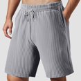 thumbnail image 2 of Ramiter Gym Shorts Men's Lightweight Terry Short Light Gray,2XL, 2 of 7