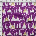 thumbnail image 4 of oneOone Cotton Poplin Purple Fabric Mountain Pattern Sewing Craft Projects Fabric Prints By Yard 42 Inch Wide, 4 of 5