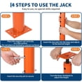 thumbnail image 3 of AKDSteel 2 Pack Jack Post, House Floor Jack With Adjustable Height Range, 18000 Lbs Lifting Capacity For Joist Beam Leveling And Basement Lifting Applications, 3 of 7