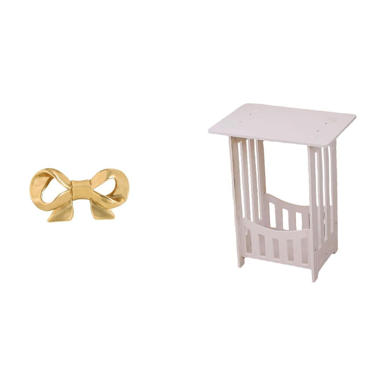 Lipstore Brass Bowknot Furniture Handle Cabinet Pull End Table Bedside Table Nightstand Coffee Table Crafted From Brass Suitable for Bedroom Living Room Office