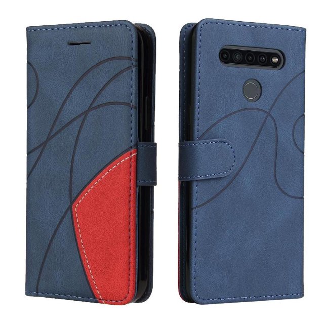 GANGXUN Flip Case for LG K41S/K51S – Leather Wallet Cover with Card Slots, Kickstand & Color Stitching Protective Folio