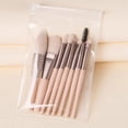thumbnail image 1 of 8Pcs Makeup Brush Set With Foundation Blush Eyeshadow Lip & Make Up Bag L1A3, 1 of 7