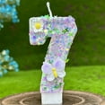 thumbnail image 4 of Boovnll Digital Birthday Candle Cake Decoration First Birthday Celebration Party Candle Flower, 4 of 6