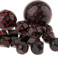 thumbnail image 5 of Xingzhi 15 Pcs dés en Acrylique à Chiffres Multi-Faces pour Jeu de Rôle Rouge, 5 of 5