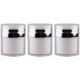 thumbnail image 1 of 3Pcs Practical Airless Pump Bottles Empty Lotion Bottles Facial Cream Containers, 1 of 8