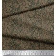 thumbnail image 3 of Soimoi Moss Georgette Fabric Artistic Paisley Fabric Prints by Yard 42 Inch Wide, 3 of 3