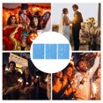 thumbnail image 5 of Unique Bargains Christmas 3 Pcs Luminous Fake Tattoos Moon Pattern Temporary Tatto for Adult Fluorescent Blue, 5 of 5