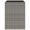 thumbnail image 2 of vidaXL Table de Bar avec Dessus en Verre Gris 105x80x110 cm Rotin Poly, 2 of 4