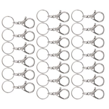 Crochets pour Porte-Clés, 20 Pcs Clip pour Porte-Clés Accessoires DIY Clip pour Porte-Clés Artisanat Supérieur