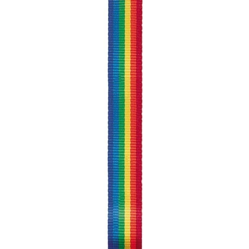 Offray 16mm Rainbow Stripe Ribbon