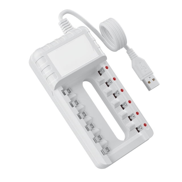 4/6/ 8 Slots Battery Charger Adapter Usb Plug Charging for Aa/Aaa Rechargeable Battery Charger Adapter Usb Plug Power Accessorie 6 Slots