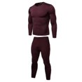 thumbnail image 1 of Thermal Underwear for Men Solid Fleece Lined Base Layer Set for Cold Weather, 1 of 7