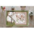 thumbnail image 2 of Vargottam Placemats- Placemat For Dining Table, Set Of 4- Printed & Reversible CottonNapkin-IndoorPlacematsFor Home & Kitchen Dining Table- Asian Block (White & Green), 2 of 5