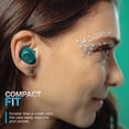 thumbnail image 3 of JLab GO Pop ANC Bluetooth Earbuds, Charging Case, Transparent Teal, 3 of 7