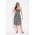 thumbnail image 2 of Oussum Robe Tube Courte pour Femmes Sans Manches, Robes d'Été, Noir et Blanc, 2 of 7