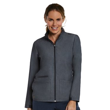 Maevn Women's Comfy Warm-Up Scrub Jacket, XS - 3XL