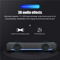 thumbnail image 2 of facefd V-196 Computer Speaker Bar Stereo Subwoofer Music Player Bass Surround Sound Box 3.5mm Audio Input For PC Laptop Black, 2 of 6