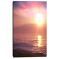 thumbnail image 2 of Impression sur Toile Bord de Mer Teinté Violet au Coucher du Soleil, 2 of 3
