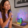 thumbnail image 4 of K-POP Demon Hunters Bluetooth Mini Karaoke with wireless mic and disco ball. Features built-in speaker, LED light effects, and rechargeable battery., 4 of 9