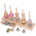 thumbnail image 1 of Shape Blocks Stacking Toy,  Matching Set Educational Wood Different Color Glazed Edges Improve Thinking Skills  For Children For Home, 1 of 8