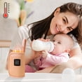 thumbnail image 2 of Portable USB Bottle Warmer for Travel - Adjustable Temperature Control, Fast Heating Sleeve for Baby Milk, Formula, and Beverages, 2 of 8