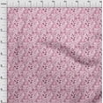 thumbnail image 4 of oneOone Viscose Jersey Fuschia Pink Fabric Florals Craft Projects Decor Fabric Printed By The Yard 60 Inch Wide, 4 of 4