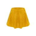 thumbnail image 1 of vastwit Jupe de Danse pour Filles Enfants à Paillettes Latin Hip-Hop Jazz Ballet Moderne Évasée Plissée Ligne A Mini Jupe-Short Tenue de Danse Or 6, 1 of 6