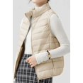 thumbnail image 4 of LinYooLi Women's Ultra Light Short Down Vest Quilted Puffer Down Vest for Fall Winter, 4 of 5