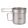 thumbnail image 1 of Ultralight Titanium Cookset Outdoor Camping Cookware Set 1100ml Pot and 350ml Fry Pan with Folding Handles, 1 of 7