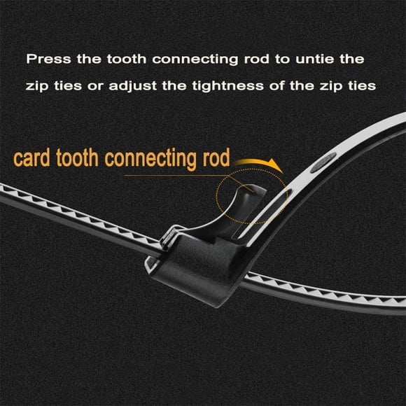 Releasable Reusable Zip Ties 12 Inch Heavy Duty Zip Tie Thick Black Cable Ties Reusable 100 Pack 50lb Tensile Strength Nylon Cable Wire Ties for Multi-Purpose Use Indoor and Outdoor Plastic Tie Wire