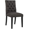thumbnail image 2 of Modway Duchess Modern Tufted Upholstered Fabric Dining Chair, Brown, 2 of 5