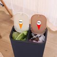 thumbnail image 4 of Compartment Trash Can for Kitchen Waste White Waste Container with Lid for Dry and Wet Separation Stylish Home Garbage Bin, 4 of 6