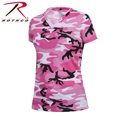 thumbnail image 2 of Rothco Womens Long Length Camo V-Neck T-Shirt - Pink Camo, 2X-Large, 2 of 2